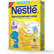 Nestle 250 г каша молоч. мультизлаковая с яблоком и бананом